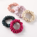 Women big 100% pure oversized silk texture hair scrunchies silk satin scrunchie